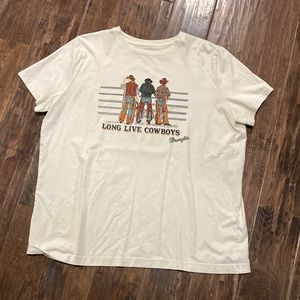 Wrangler Tee “Long Live Cowboys” - Womens
